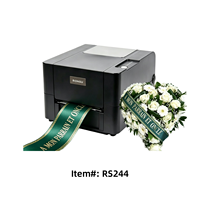 Imprimante à ruban thermique pour rubans funéraires, rubans cadeaux, rubans floraux, rubans pour gâteaux et événements, imprimante à ruban doré, imprimante à codes-barres