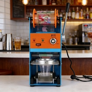 Commercial Semi-Automatic Hand Press Beverage Sealer for Milk <b>Tea</b> Cups Soybean Bottles With Heat Sealing Milk <b>Tea</b> Packaging Equi - Product Image 1