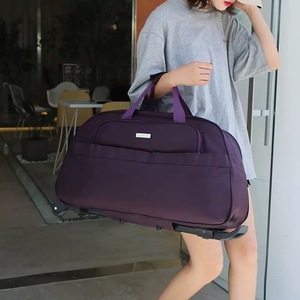 Storage Bag Large Capacity Weekend Bag Good Quantity Outside Rolling Case With <b>Wheels</b> <b>Suitcase</b> Luggage Storage Bag - Product Image 2