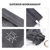 Eastsunshine - Vente Flash - Pochette à Bijoux en Velours de Luxe de Haute Qualité avec Cordon de Serrage, Logo Personnalisable OEM, Fond Arqué