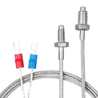 DWEL WRNT203 Sensor de temperatura M6 M8 Termopar Tipo de fábrica S/R/B/K/E/J/N/T RTD PT100 PT1000 PT200 para Reactor de caldera de estufa