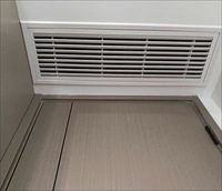 Grille d'aération de retour articulée 600x300 en ABS pour plafond, pour système CVC de bureau