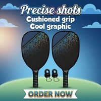 Ensemble de raquettes de pickleball (2) raquettes en bois + (40) balles X-40 forme standard 40 trous 2 joueurs USAPA