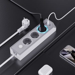 PD 25W Type <b>C</b> <b>USB</b> European Power Strip Home Switch Light Ring Illuminates When <b>Plug</b> Is Inserted KC EU Standard 16A - Product Image 5