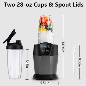 Mélangeur à smoothie puissant 1200W Technologie intelligente Mélangeur Nutri de <span class=keywords><strong>fruits</strong></span> surgelés - Product Image 4