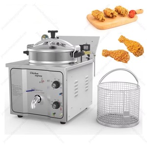 Freidora Eléctrica de Acero Inoxidable de 16L de Capacidad, Máquina Comercial para Freír <span class=keywords><strong>Pollo</strong></span> y Papas Fritas para Uso en Servicios de Catering - Product Image 3