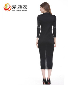 2019 ajustado apretado vestido Casual de manga larga vestido de las mujeres Sexy vestido - Product Image 3