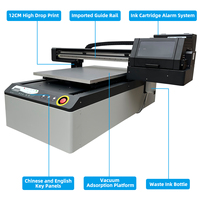 Printer UV Flatbed Otomatis Baiyin 600x900mm Kompatibel Epson 1 Tahun Garansi Custom Casing HP Mug Hadiah Logam Akrilik Kayu Kulit