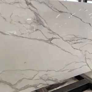 Kunststeen Nano Glas Witte Platen Voor Binnenmuur Fabrieksprijs Wit Nano Glas Marmer