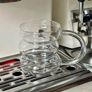 Taza de Vidrio de Borosilicato Alto con Asa, Taza Transparente de Una Sola Capa para Beber, Taza para Leche y Jugo para Niños, Regalo - Product Image 6