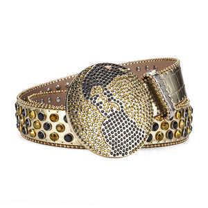 Personnalisé Designer Bling Bling Strass <span class=keywords><strong>BB</strong></span> <span class=keywords><strong>Simon</strong></span> <span class=keywords><strong>Ceinture</strong></span> Hommes Femmes Western Cowboy Cristal Clouté <span class=keywords><strong>Ceinture</strong></span> En Cuir Diamant - Product Image 5