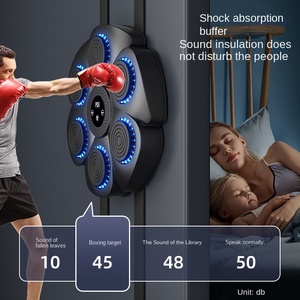 Thông Minh <span class=keywords><strong>Mini</strong></span> Treo Tường Điện Nhà Thiết Bị Tập Thể Dục Thiết Kế Mới Máy Đấm Bốc Âm Nhạc PU Chất Liệu Dummy Đào Tạo Đấm Pad Kết Thúc Tốt Đẹp - Product Image 5