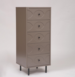 Gabinete de bambú de diseño moderno de lujo para el hogar, muebles de almacenamiento de acero de pie alto, armario delgado para sala de estar y dormitorio - Product Image 3