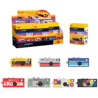 Mini cámara retro Kodak con llavero, amuleto para bolso, cámara de bolsillo, regalo de cumpleaños para niños, juguete para fiestas infantiles, ranura para tarjeta Micro SD, para niños y niñas
