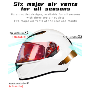 2024 bán buôn Electroplated Spoiler Mũ bảo hiểm xe máy bốn mùa Racing xe máy đôi Visor đầy đủ Mũ bảo hiểm Dot chứng nhận - Product Image 5