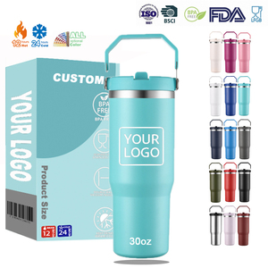 Pronta per la Spedizione: Tazza Termica da Viaggio in Acciaio Inox a Doppia Parete da 900ml con Manico per <span class=keywords><strong>E</strong></span>-commerce - Product Image 1