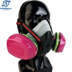 Masque réutilisable en silicone de qualité alimentaire EN140 <span class=keywords><strong>Filtre</strong></span> actif à baïonnette <span class=keywords><strong>ABEK1P3</strong></span> Demi-masque respiratoire - Product Image 1