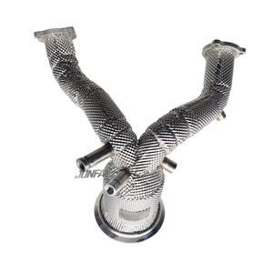 Utilisé pour <span class=keywords><strong>Audi</strong></span> S4-B9.5 tuyau de descente en acier inoxydable avec combinaison de catalyseur pour augmenter les performances d'échappement - Product Image 5