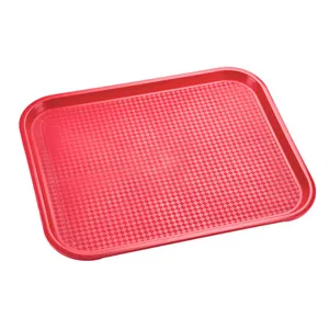 High quality fast food 9914 -RED plate for hotel kitchen buffet