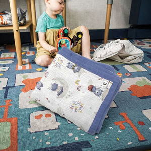 Serviette <span class=keywords><strong>de</strong></span> bain en mousseline <span class=keywords><strong>de</strong></span> coton <span class=keywords><strong>de</strong></span> haute qualité pour bébé Couverture <span class=keywords><strong>de</strong></span> bain pour bébé super douce et respirante pour nouveau-né - Product Image 5