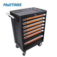 Chariot à outils roulant robuste à 7 tiroirs, capacité de 300 kg, armoire de rangement pour atelier et garage avec roues de 5 pouces, charge de 25 kg par tiroir