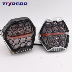 TIYPEOR 120W feux de croisement ambre DRL lumière de conduite 7 pouces tout-terrain lumière 7 ''hors route lumière pour Jeep Suv Atv Utv camion - Product Image 2