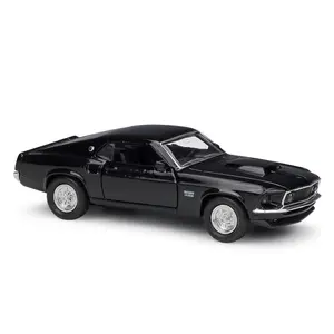 Welly-coches de Ford Mustang 1/36, modelos Vintage, coches de Metal fundido a presión, la mejor calidad
