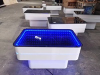 Table basse pub d'extérieur Meubles de discothèque 3d Design d'intérieur Led Infinity Effet miroir Tiki Whisky Table de bar éclairée