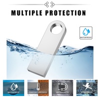 Memoria USB de Alta Velocidad, Metálica, Mini, Resistente al Agua, Gran Capacidad de 512 GB, 1 Año de Garantía, Compatible con Impresión de Logotipo