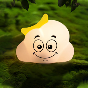 Đám mây bé đêm đèn dễ thương động vật hiện đại LED Silicone thời gian có thể sạc lại đèn phim hoạt hình gấu trúc trang trí phòng ngủ trẻ em - Product Image 1