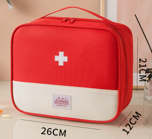 Trousse de secours portable en plastique durable, petite trousse à pharmacie pour la famille, rangement et voyage, pochette médicale toutes saisons, logo personnalisé - Product Image 1