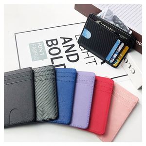 Personalized Credit Card <b>Holder</b> <b>Wallet</b> Men and Women Slim <b>Wallet</b> Rfid Gift Pu Leather Card <b>Holder</b> - Product Image 4