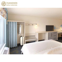 Ensemble de mobilier d'hôtel 3-5 étoiles moderne et contemporain en chêne massif, écologique et durable, pour suite d'hôtes complète avec lit