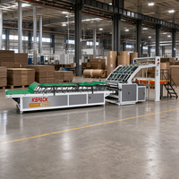 Machine à laminer semi-automatique professionnelle pour la fabrication de boîtes en carton ondulé à 5 couches pour l'industrie