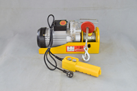 Mini-treuil électrique compact à câble métallique avec tambour en acier et interrupteur de fin de course pour levage léger en atelier, à domicile et sur chantier