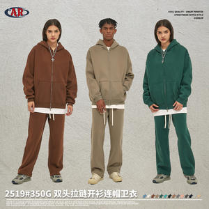 ARTIE, Colección Otoño/Invierno 2025 para hombre, recién llegado, cárdigan de felpa de 350G con cremallera de doble cabeza, sudadera con capucha de moda XXS 2XL - Product Image 3