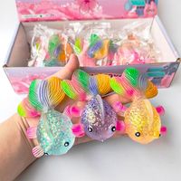Jouet anti-stress créatif et coloré en forme de poisson rouge à décompression lente en maltose, vente en gros