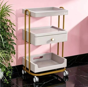 Carrito de Belleza Multifuncional Zxm SS, Mueble de Salón de Belleza, Estante Móvil para Spa - Product Image 1