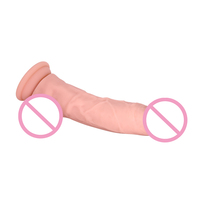 Dildos en silicone liquide pour femmes avec ventouse, étanches, longueur 15,5 cm, diamètre 4,2 cm, jouets sexuels doux effet peau réelle