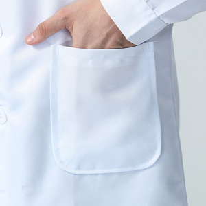 Blouse de laboratoire uniforme plus mince en coton polyester blanc pour <span class=keywords><strong>médecin</strong></span>, uniforme médical d'infirmière d'hôpital - Product Image 6