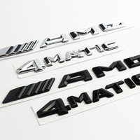 Emblèmes de voiture 3D en ABS, lettres chromées pour coffre arrière, pour Mercedes ML 350 4matic C200 CLA250 GLE350
