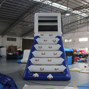 Tobogán acuático inflable flotante, equipo de Parque Acuático de muelles azules, PVC, comercial, personalizado, para exteriores - Product Image 4