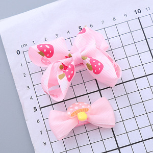 Lot <span class=keywords><strong>de</strong></span> 2 pinces et épingles à cheveux en tissu rose délicat, style doux, avec nœud, <span class=keywords><strong>accessoires</strong></span> mignons pour cheveux d'enfants, pour fêtes et tenues décontractées - Product Image 4
