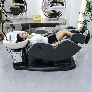 Sillón Eléctrico para Lavado de Cabello con Lavabo, Reposapiés Ajustable y Función de Masaje - Product Image 3