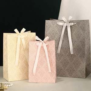 Sacs en papier cadeau haut de gamme avec poignée, qualité supérieure, pour mariage, bijoux, cosmétiques, emballage de marque, sacs de shopping - Product Image 1