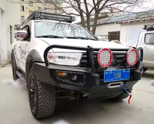 Kit de Parachoques Delantero de Acero Totalmente Nuevo con Aberturas para Gancho de Remolque para Pajero Sport Montero Segunda Generación 08-16 Pintura Negra Atornillable 1 Año - Product Image 4