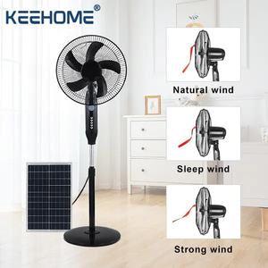 Keehome vente en gros ventilateur solaire 16 pouces 12W batterie au lithium ventilateur solaire domestique avec panneau solaire adaptateur domestique charge - Product Image 4