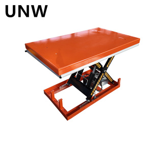 重荷重油圧式固定シザーリフトテーブル 電動固定シザーリフトプラットフォーム 1～10トン積載量 CE認証付き - Product Image 3