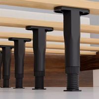 Cadre de support de planche de lit télescopique réglable en plastique rehaussant la base de lit traverse coussin de pied Design traditionnel salle à manger lourde