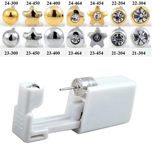 Nouvelle Machine de perçage jetable stérile pour Cartilage, <span class=keywords><strong>Tragus</strong></span>, Helix, Kit de sécurité, outil avec clous de boucle d'oreille, <span class=keywords><strong>pistolet</strong></span> de perçage d'oreille - Product Image 1